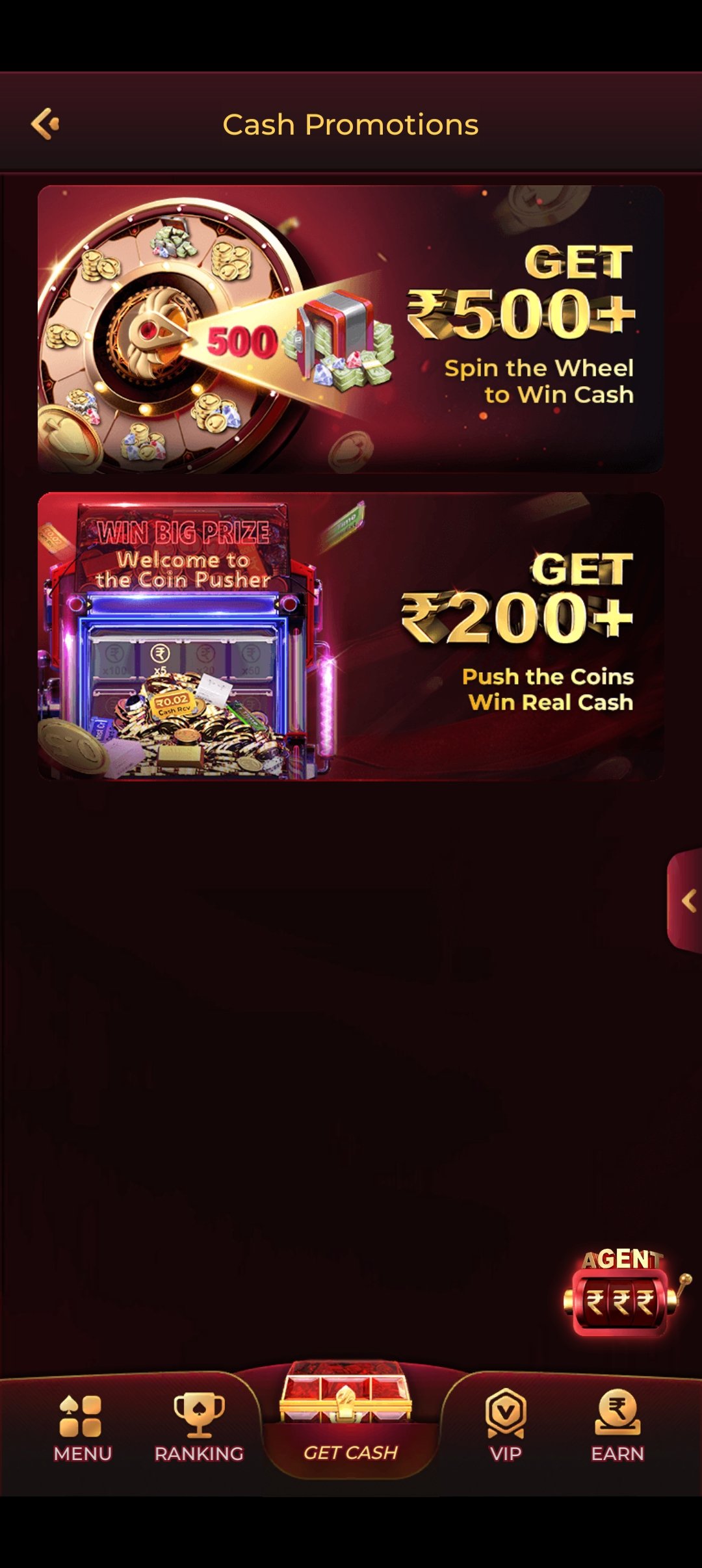 Live dealer table view in the IS7 app